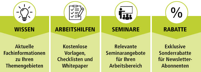 Vorteile Newsletter WEKA-Akademie